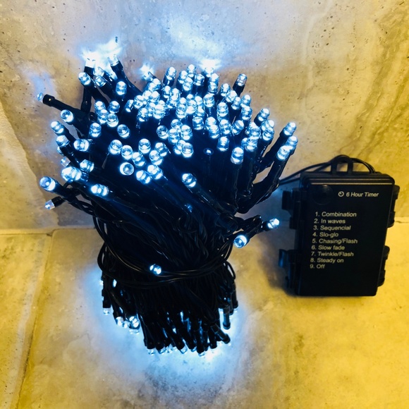 3 Packs Christmas String Lights, 3x200 Bulbs White - Picture 2 of 8